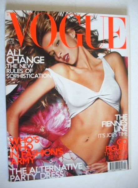 British Vogue magazine - April 2001 - Gisele Bundchen cover