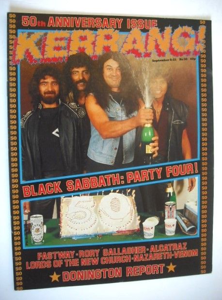 Kerrang magazine - Black Sabbath cover (8-21 September 1983 - Issue 50)