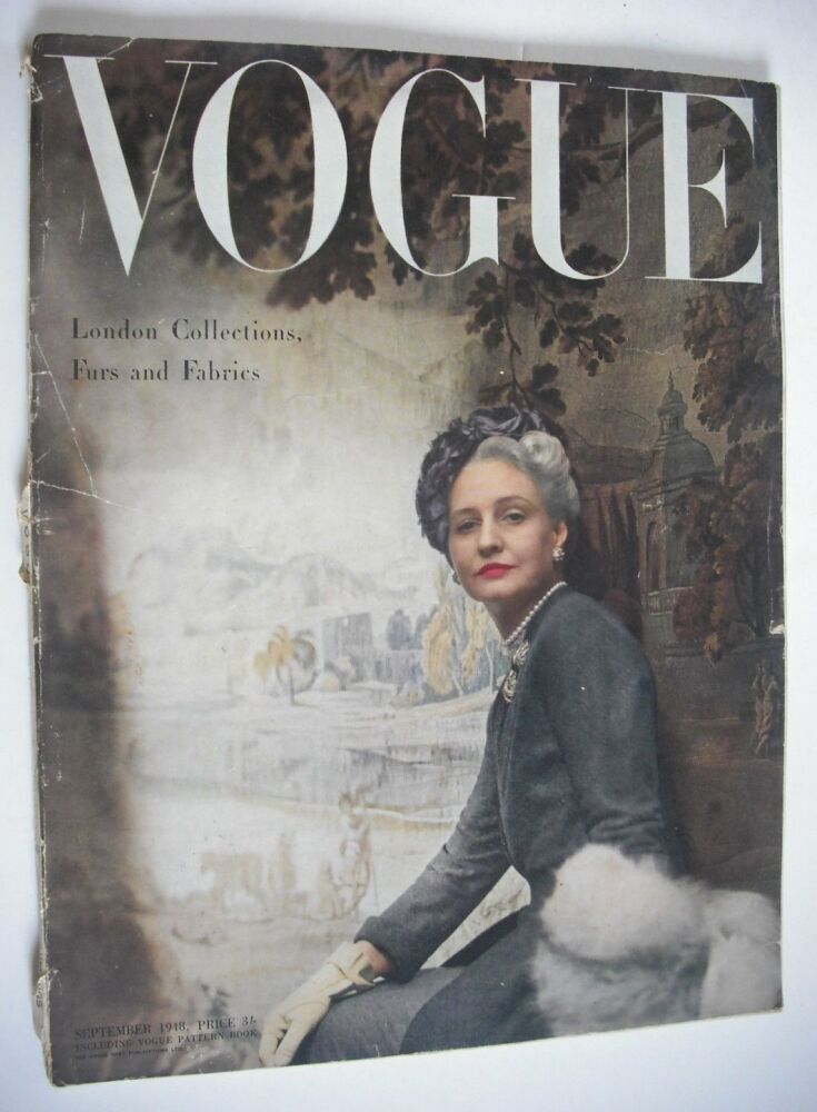 British Vogue magazine - September 1948 (Vintage Issue)