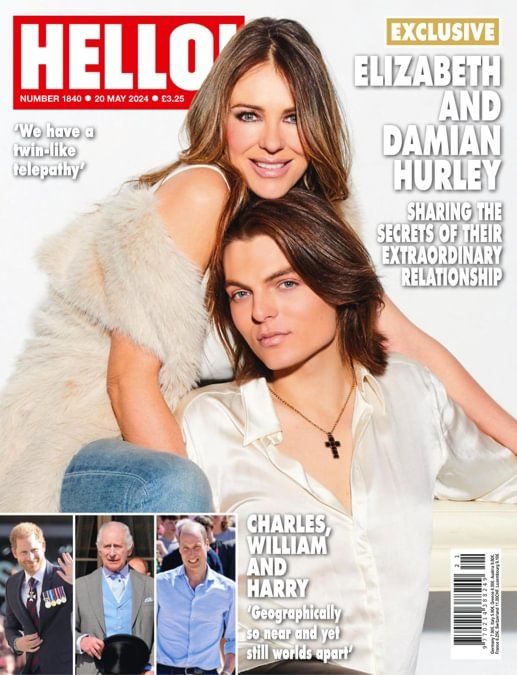 Hello! magazine - Elizabeth Hurley and Damian Hurley cover (20 May 2024 - Issue 1840)