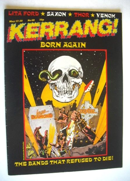 <!--1984-05-17-->Kerrang magazine - Born Again cover (17-30 May 1984 - Issu