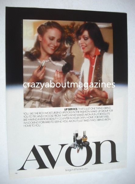 Avon cosmetics advertisement page (ref. AV0001)