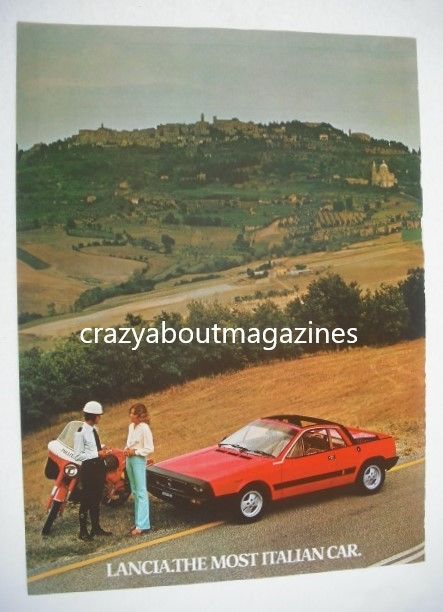 Lancia car original advertisement page (ref. LA0001)