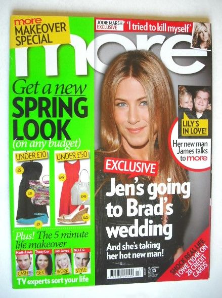 <!--2008-04-28-->More magazine - Jennifer Aniston cover (28 April 2008)