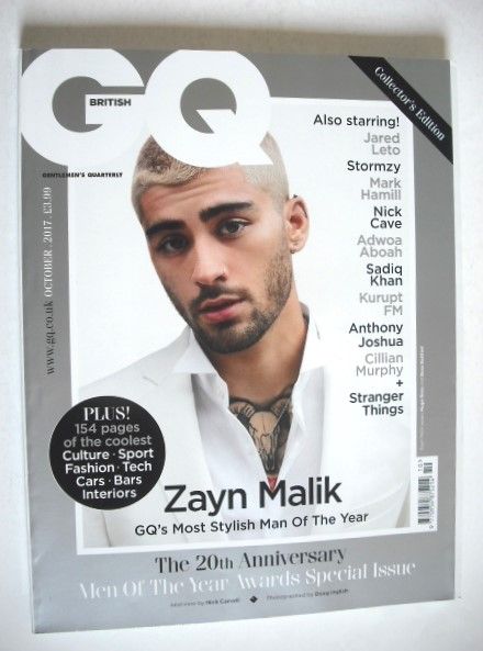 British GQ magazine - October 2017 - Zayn Malik cover