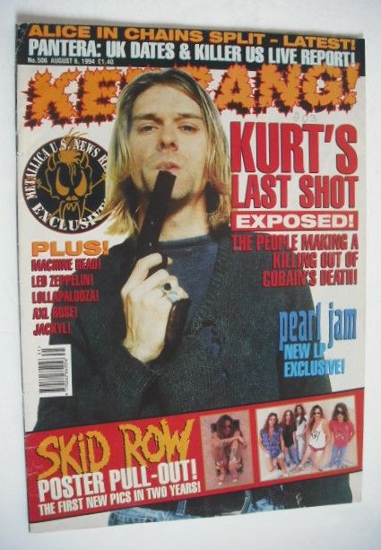Kerrang magazine - Kurt Cobain cover (6 August 1994 - Issue 506)