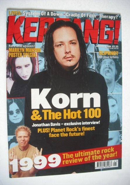 Kerrang magazine - Jonathan Davis cover (8 January 2000 - Issue 783)