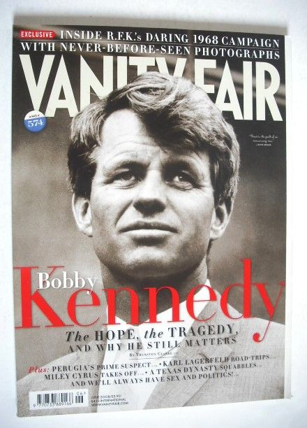 Vanity Fair magazine - Bobby Kennedy cover (June 2008)