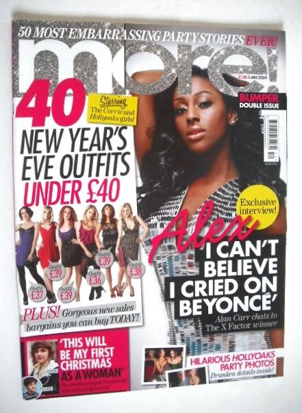 <!--2009-01-05-->More magazine - Alexandra Burke cover (5 January 2009)