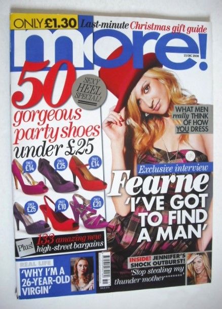 <!--2008-12-22-->More magazine - Fearne Cotton cover (22 December 2008)