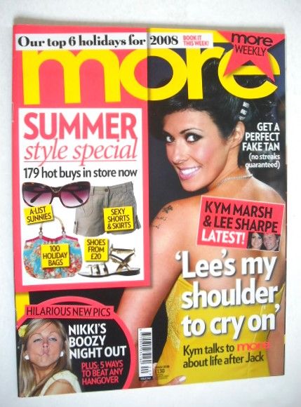 <!--2008-05-19-->More magazine - Kym Marsh cover (19 May 2008)