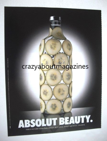 Absolut vodka advertisement page (ref. AB0001)
