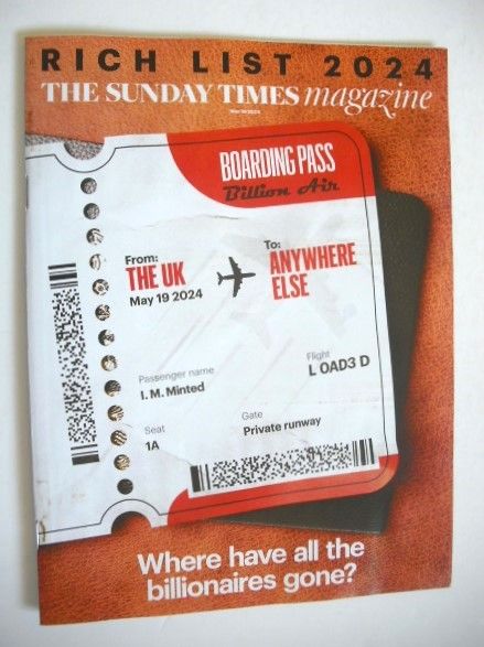 The Sunday Times magazine - Rich List 2024 (19 May 2024)
