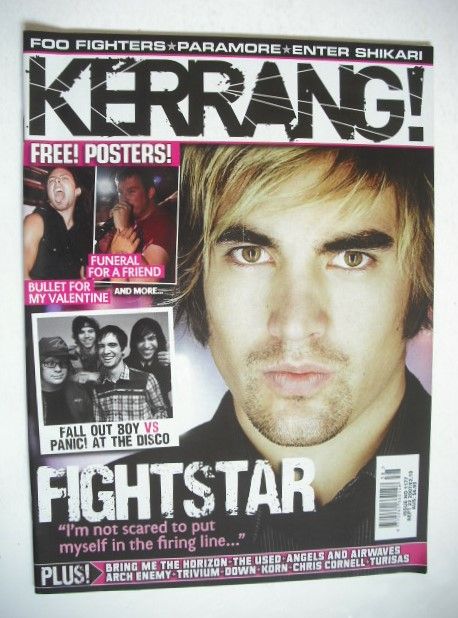 Kerrang magazine - Fightstar cover (22 September 2007 - Issue 1177)