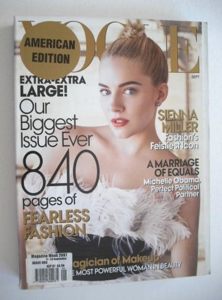 <!--2007-09-->US Vogue magazine - September 2007 - Sienna Miller cover