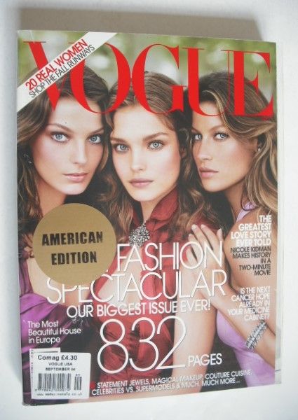US Vogue magazine - September 2004 - Fashion Spectacular cover