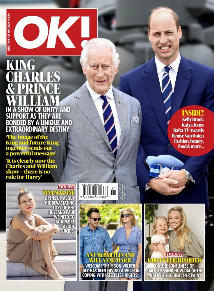 OK! magazine - King Charles and Prince William cover (27 May 2024 - Issue 1443)