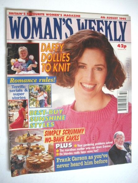 Woman's Weekly magazine (4 August 1992)