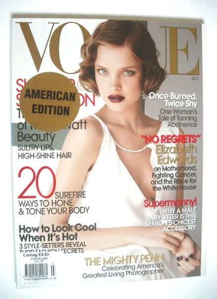 US Vogue magazine - July 2007 - Natalia Vodianova cover