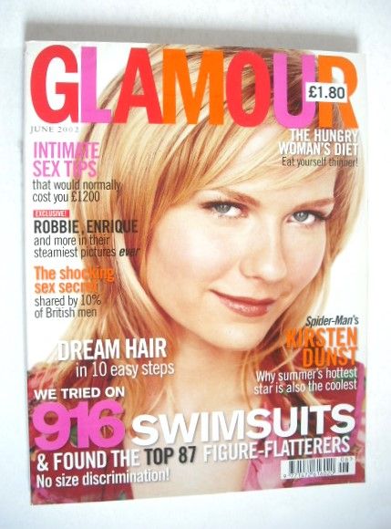 Glamour magazine - Kirsten Dunst cover (June 2002)