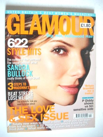 Glamour magazine - Sandra Bullock cover (February 2003)