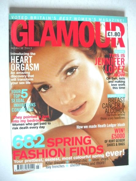 Glamour magazine - Jennifer Lopez cover (March 2003)