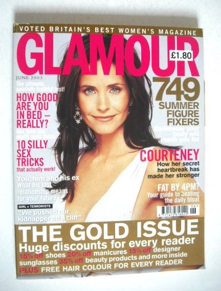 Glamour magazine - Courteney Cox cover (June 2003)