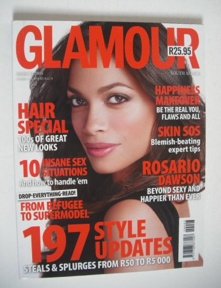 <!--2009-03-->Glamour magazine - Rosario Dawson cover (March 2009 - South A
