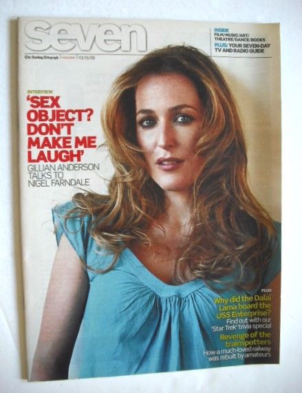 Seven magazine - Gillian Anderson cover (3 May 2009)