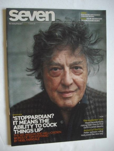 Seven magazine - Tom Stoppard cover (17 January 2010)
