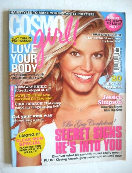 Cosmo Girl magazine - Jessica Simpson cover (Prom Issue 2005 - UK Edition)