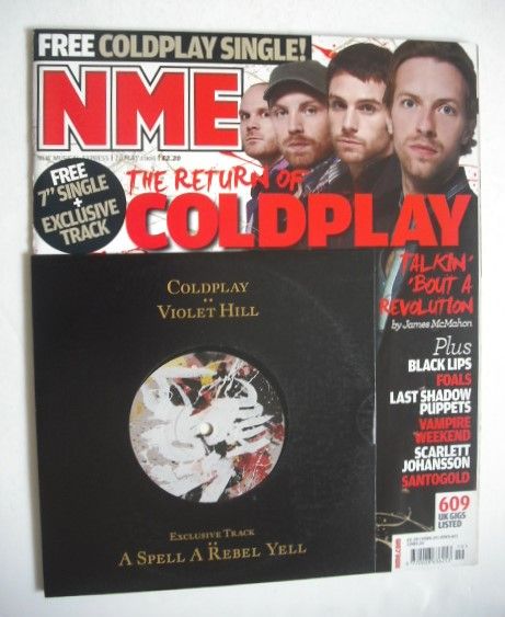 NME magazine - Coldplay cover (10 May 2008)