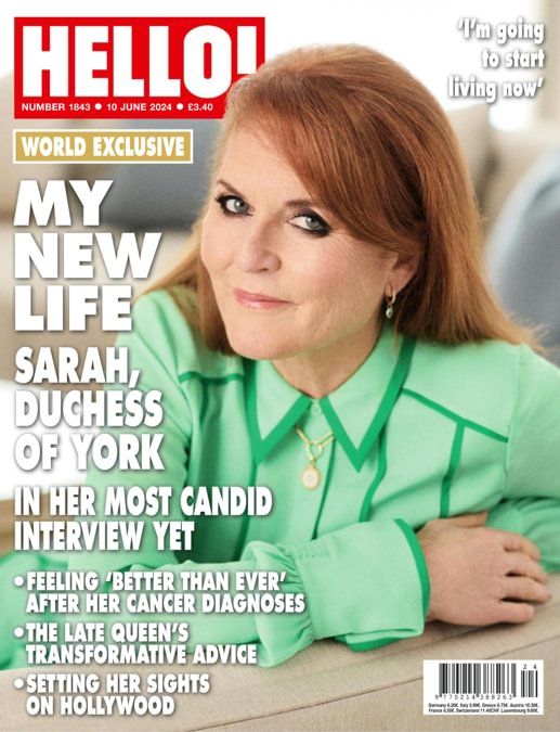 Hello! magazine - Sarah, Duchess of York cover (10 June 2024 - Issue 1843)