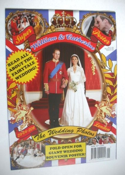Prince William and Kate Middleton Royal Wedding poster magazine
