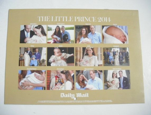 The Little Prince 2014 calendar (Prince George)