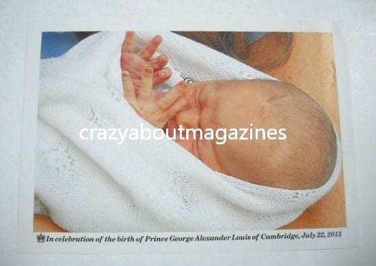 Prince William, Kate Middleton and Prince George photo card