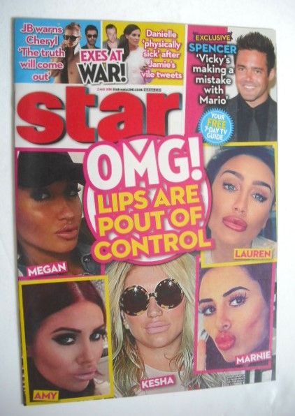 Star magazine - Lips Are Pout Of Control cover (2 May 2016)