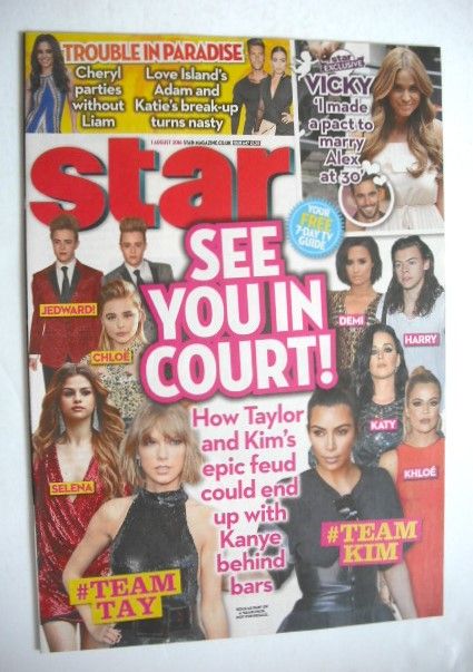 Star magazine - See You In Court cover (1 August 2016)
