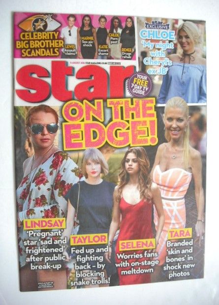 Star magazine - On The Edge cover (8 August 2016)