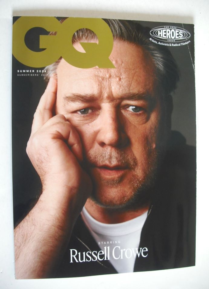 British GQ magazine - Summer 2024 - Russell Crowe cover (Subscriber's Issue)