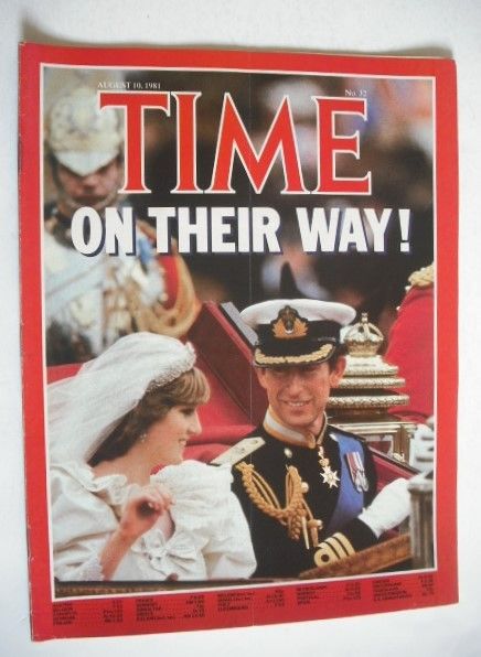 Time magazine - Princess Diana and Prince Charles wedding cover (10 August 1981)