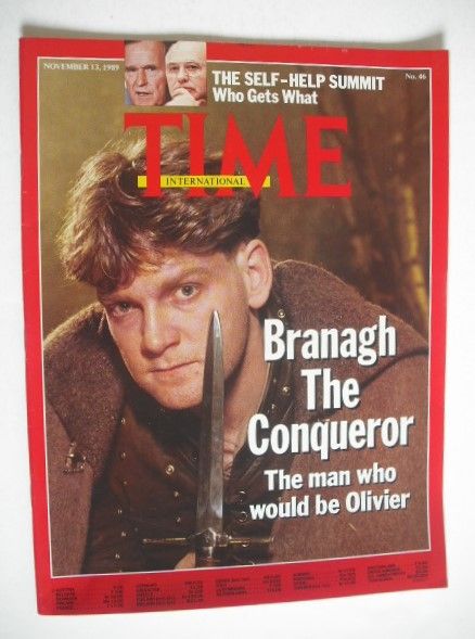 Time magazine - Kenneth Branagh cover (November 1989)