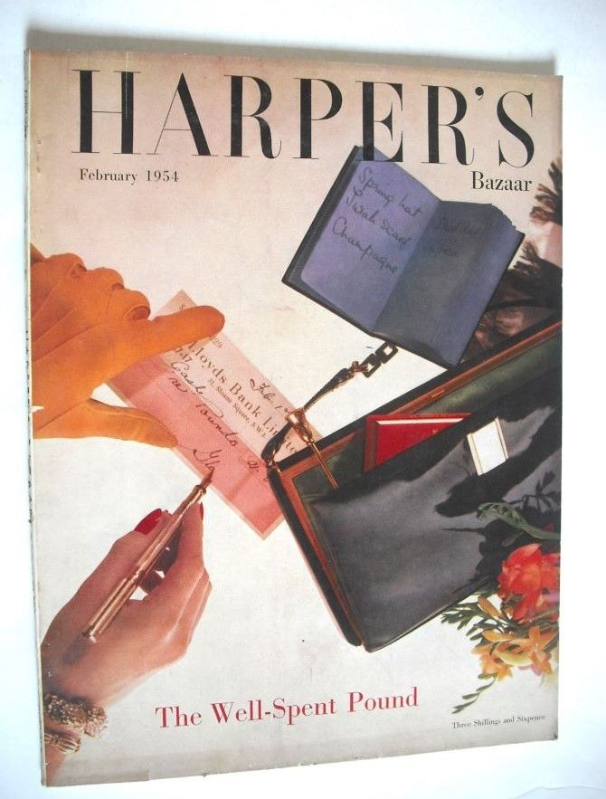 Harper's Bazaar magazine - February 1954