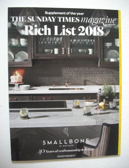 The Sunday Times magazine - Rich List 2018 (13 May 2018)