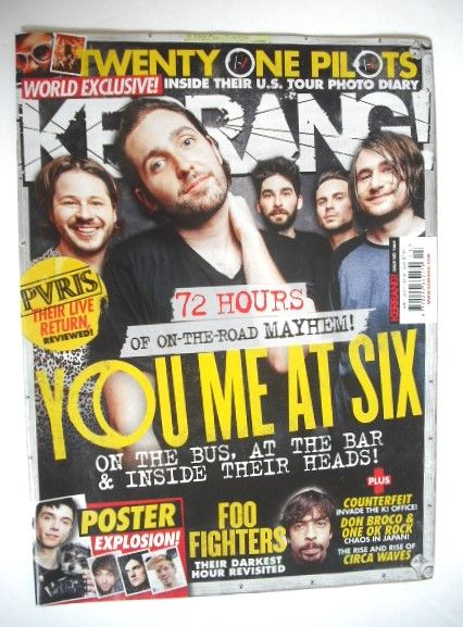 Kerrang magazine - You Me At Six cover (1 April 2017 - Issue 1664)