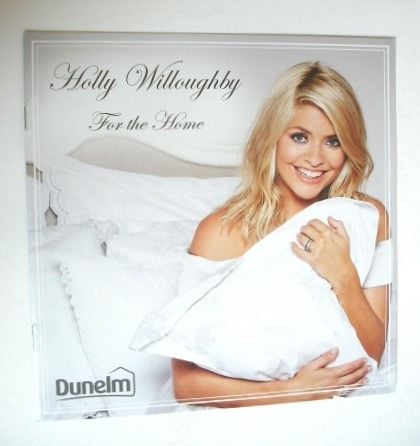 Dunelm For The Home advertisement brochure - Holly Willoughby cover