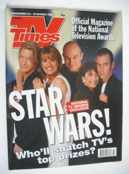 TV Times magazine - National TV Awards cover (24-30 October 1998)