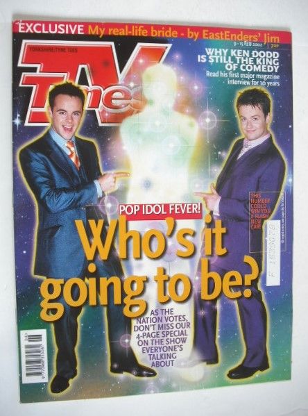 TV Times magazine - Ant & Dec cover (9-15 February 2002)