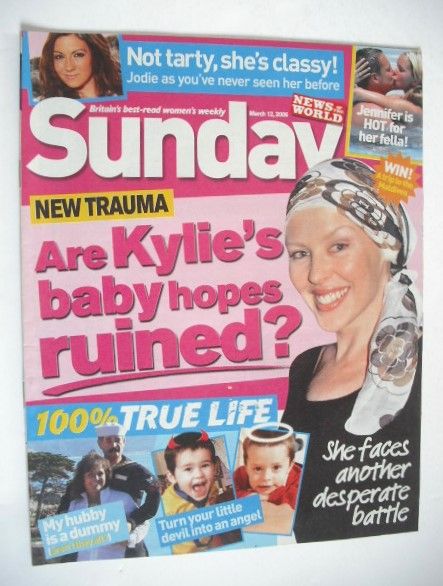 Sunday magazine - 12 March 2006 - Kylie Minogue cover