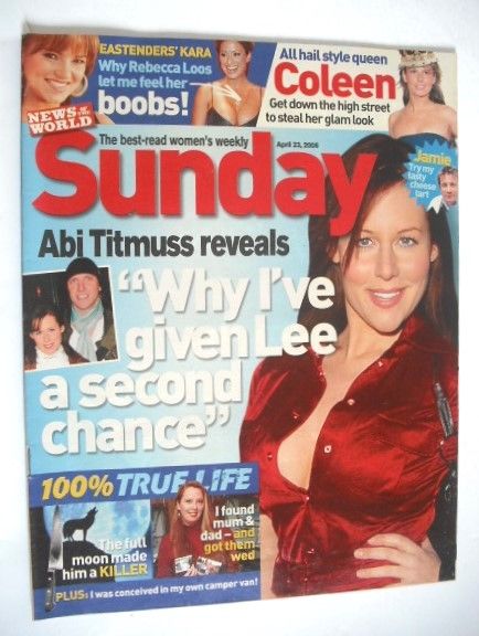 Sunday magazine - 23 April 2006 - Abi Titmuss cover